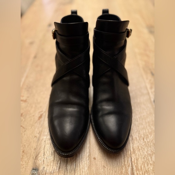 BURBERRY Pryle House Check & Leather Equestrian Ankle Boots 39.5 / 9 - Picture 5 of 15